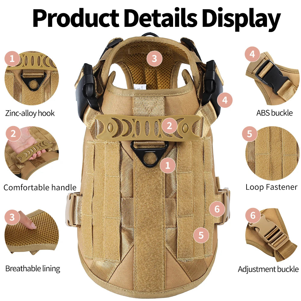 Harnais tactique chien