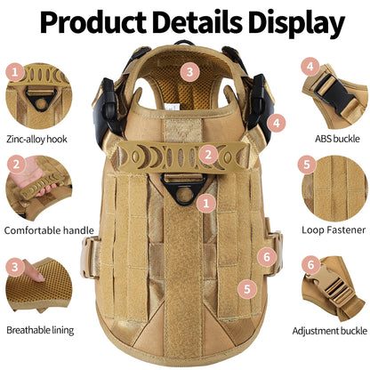 Harnais tactique chien