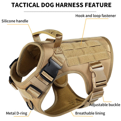Harnais tactique chien
